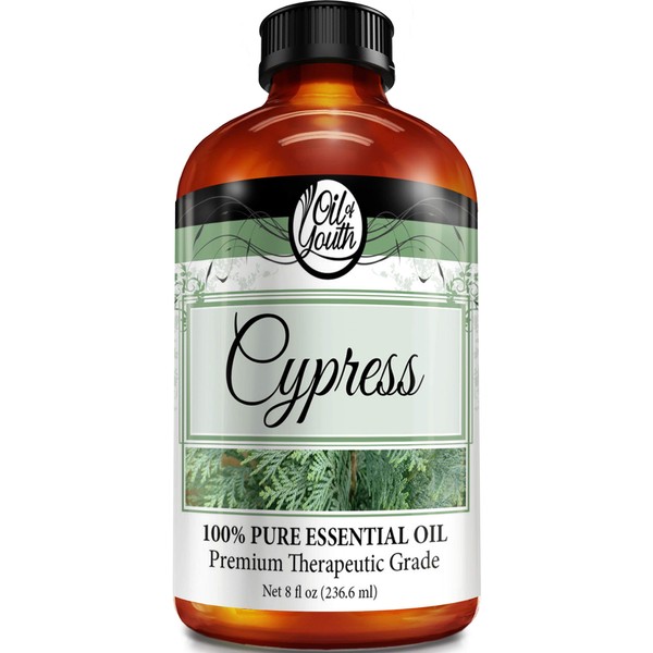 Oil of Youth Essential Oils 8oz - Cypress Essential Oil - 8 Fluid Ounces