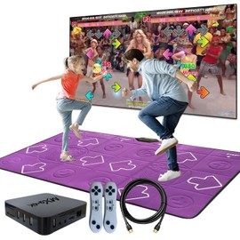 YRPRSODF Dance Mat for Kids and Adults, Double User Wireless Dance Pad Game for TV, Exercise Dancing Mat for Family Games,Gifts Ideas for Girls and Boys,Purple