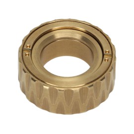 Mechanic Ratchet Ring Rotating Toy Adult Office Metal Stress Relief Fingertip Slider Sensory Toy Gold