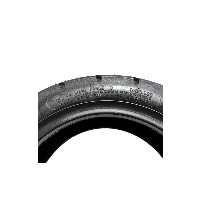 MMG Set of 2 Tires 120/70-10 Tubeless Front/Rear Motorcycle Scooter