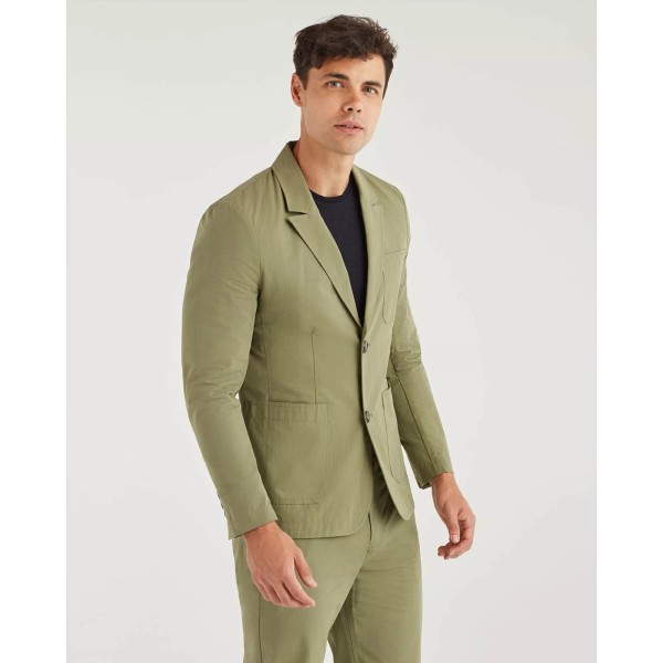 7 For All Mankind Men's Ripstop Blazer Size Medium Army