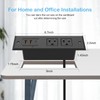 CCCEI Recessed Power Strip with 45 W USB C Port,