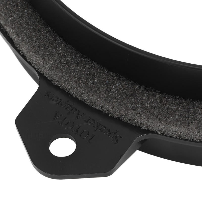 1 Pair 6.5in Door Speaker Spacer Wire Harness Kit Black