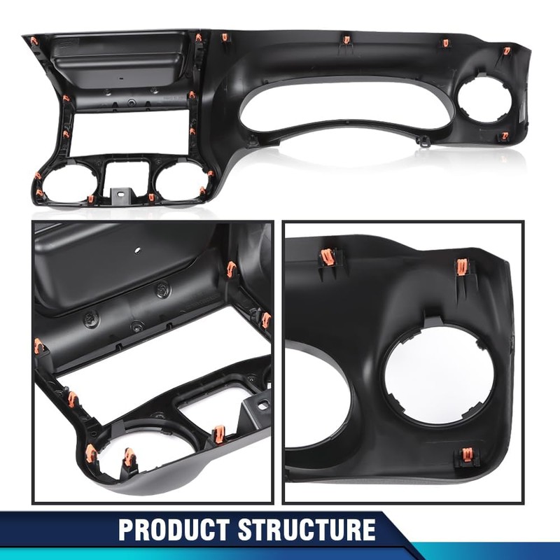 PIT66 Dash Instrument Cluster Trim Panel Bezel Compatible with 2011