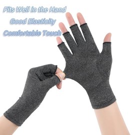 FGSS Arthritis-Gloves Hand-Compression-Gloves for Men-Women - Carpal Tunnel Tendonitis Fingerless Typing Gloves