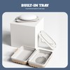 Bailinks Soap Dish with Draining Tray, Waterproof Soap Box for