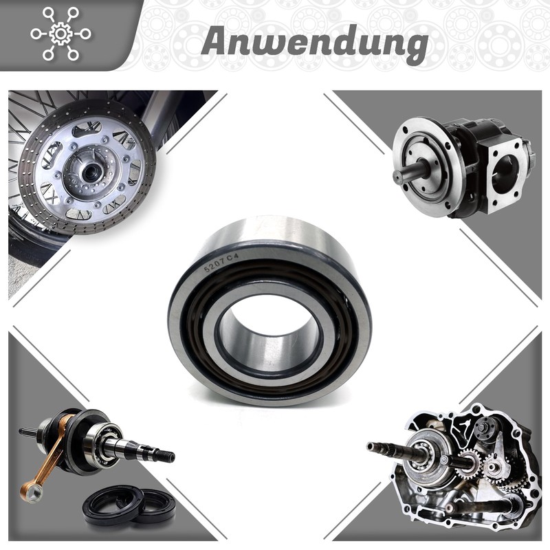 Parts and Parts Angular Contact Ball Bearing 3207/5207 C4 35
