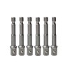 INCAUCA 6 Pack 1/4 Socket Adapter, Drill Bit Adapter, Hex