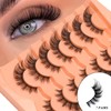 Luwigs Fluffy Cat Eye Lashes False Eyelashes Faux Mink Eyelashes
