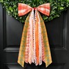 Fall Decor - Large Autumn Harvest Wreath Bow for Front