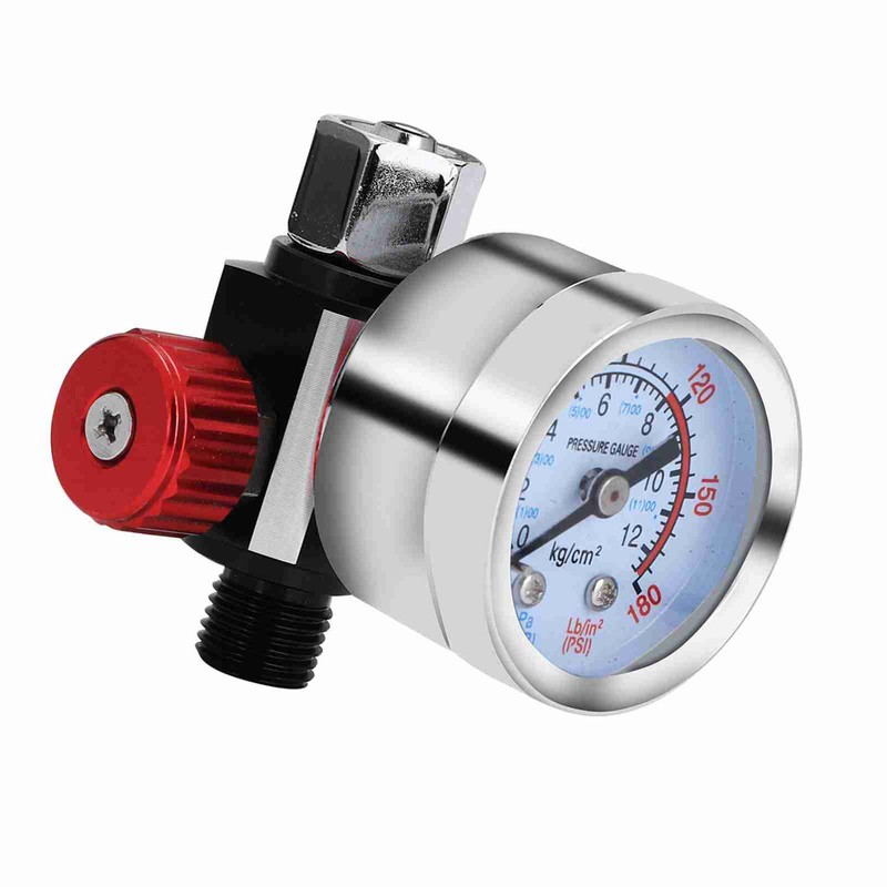 Air Pressure Regulator Gauge Adjustable Spray Gun Instrument Pneumatic Tool