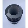 Turned Granite Vase Polished (5.5"x9") Black