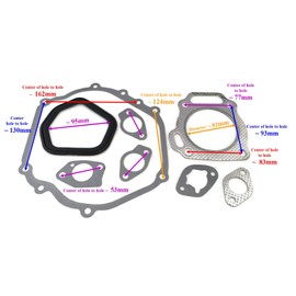 Yamasco Seal Set Kit Head Gasket 06111 ZE3 405 06111 ZE3 XP-405, 06112 ZE3 XP-405, 06111 ZK3 LCD WXGA 06111 ZK3 U61 Fit Honda GX340 11HP Engine