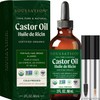 Aceite de ricino orgánico para pestañas, cabello y piel (2
