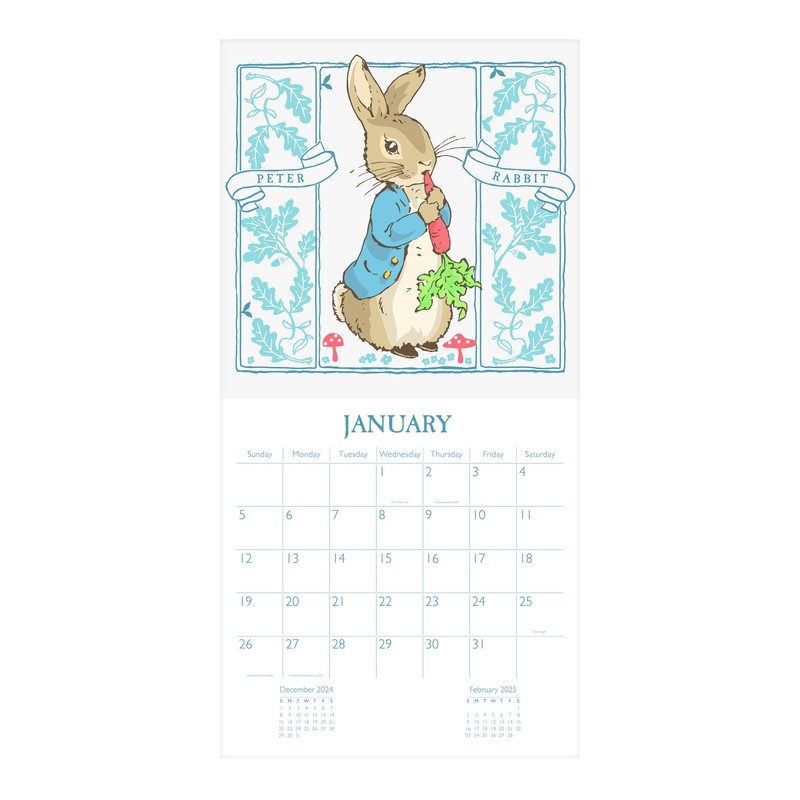 Peter Rabbit 2025 Square Wall Calendar