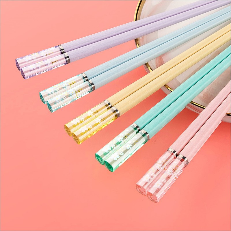 HELERKOL Palillos de Plástico Multi Floral Apto para Lavavajillas 9.6