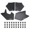 Splash Guards for Fender Liner Shields with Clips Retaining Retainer