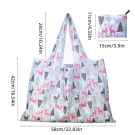 3Pack Reusable Grocery Large Tote Bag Foldable Eco-Friendly Shopping Bags