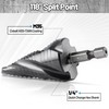 Cobalt M35 Step Drill Bit, TiAlN Coating 4 Spiral Flute