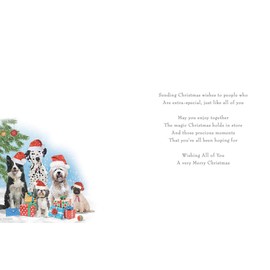 Piccadilly Greetings Traditional (Cute) Christmas Card to All of You - 8 x 6 inches - Regal Publishing, C85349