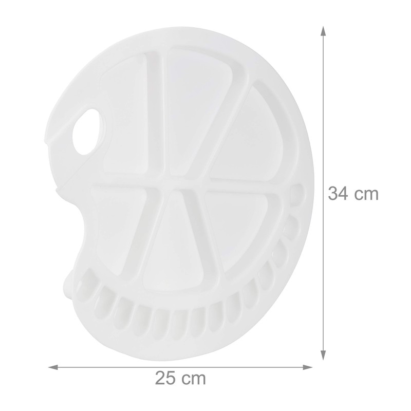 1 x Paint Mixing Palette with Finger Hole for School