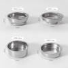 58mm 1 Cup Stainless Steel Pressurized Coffee Filter Basket Replacement