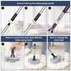 Spin Mop and Bucket System with180-Degree Rotating Head Telescopic Handle