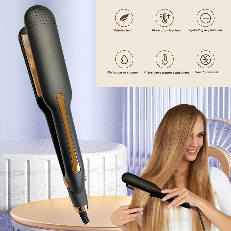 Hair Straightener Fast Heating 45W Power Negative Ion Flat Iron