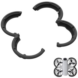LOKYOYO Propeller Guard Protector for DJI Neo Drone, Protective Bumper Anti-Collision Shockproof Prop Protector for DJI Neo Fly More Combo Accessories (Black-Propeller Guard Set)