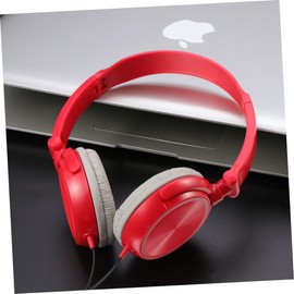 SHINEOFI Headphones with Microphone Bass Headsets with Volume Control Lightweight Foldable Design for Smartphones Laptops Tablets Red Random Color
