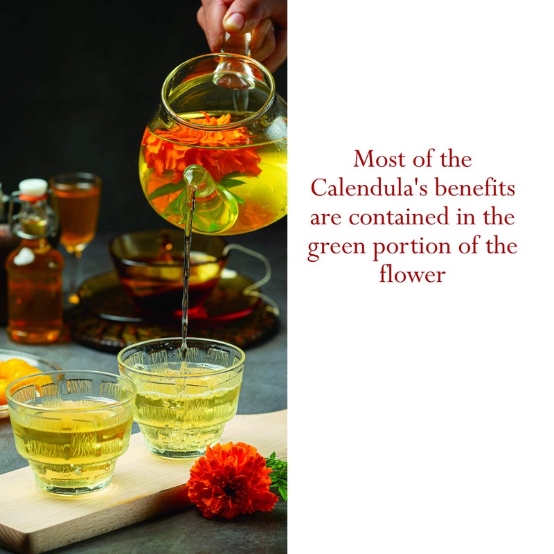 Foothills Naturals Calendula Flowers Whole Organic - 1 Pound/454 Grams.