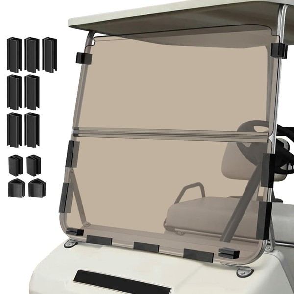 Cartalia Golf Cart Foldable Windshield 3/16" (5MM) Only Fits 1982-2000