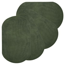 PATIKIL Iron-on Patches, 4Pcs 7x4 Inch Elbow Knee Velvet Patches Repair Patches Kit for Clothing Pants Shirts Jackets Mending and Decorating, Green