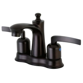 Kingston Brass FB7615EFL 4 in. Centerset Bathroom Faucet - Brushed Nickel