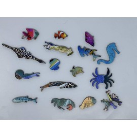 Wooden Jigsaw Puzzle - Turtle Beach by Howard Robinson - 475 Pieces - Made in USA by Nautilus Puzzles