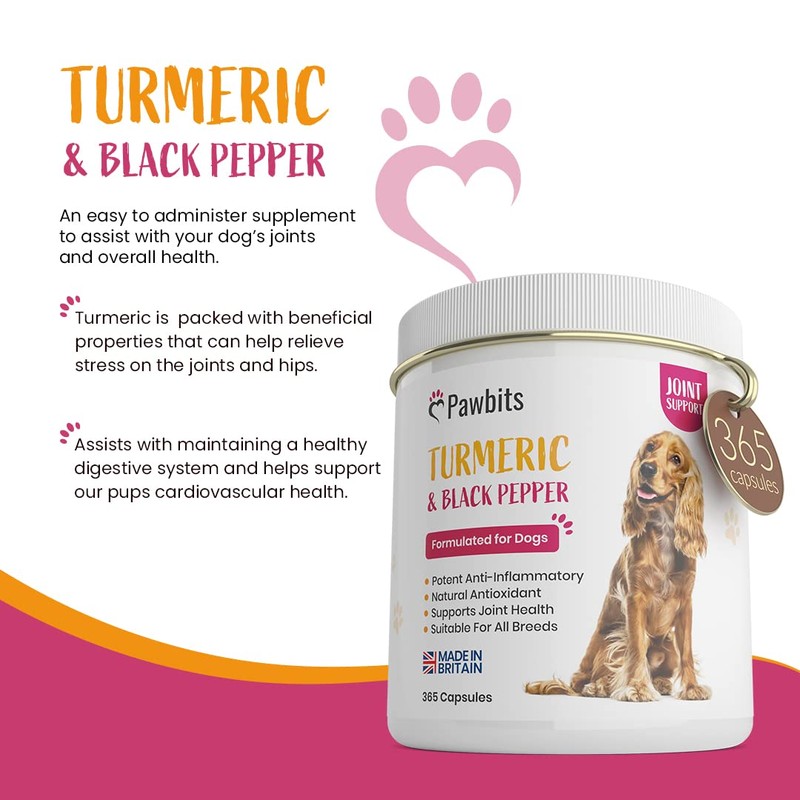 365 Turmeric for Dogs with Active Bioperine Black Pepper |