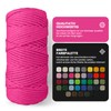 Netuno 1x Macramé Yarn, Fuchsia, 3 mm 100 m Cotton