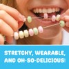 80 Candy Necklaces Individually Wrapped, Choker Style, Nostalgic Pastel Candy