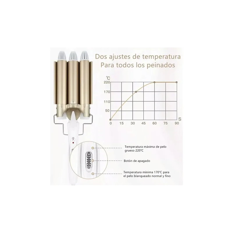 Tenaza Rizador De Cabello 25mm Enchinador Pelo