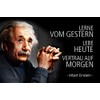 Schatzmix Tin Sign with German Text "Einstein Lerne vom Gesterster"