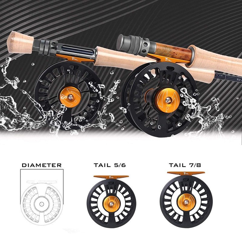 Maxcatch Tail Fly Fishing Reel Light Weight Large Arbor Teflon