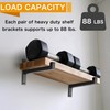 6 Pcs Heavy Duty Shelf Brackets 12 Inch Wall Mounted