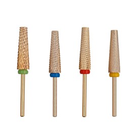 Bestgle 4 Stück Nagelfräserspitzen, Nagelfräser für Maniküre, für Nagelfräser aus Wolframkarbid, für Pediküre und Maniküre, Packung