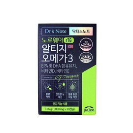 팔레오 닥터스노트 노르웨이 알티지 오메가3 1050mg 3 Paleo Doctor's Note Norway RTG Omega 3 1050mg 3