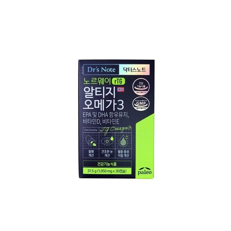 팔레오 닥터스노트 노르웨이 알티지 오메가3 1050mg 3 Paleo Doctor's Note