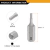 sourcing map 2pcs H2.0 Hex Screwdriver Bit 1/4" Hex Shank