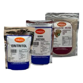 Eritritol, Goma Xantana Y Psyllium Husk Keto 250 Gramos C/u