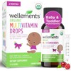 Organic Baby Multivitamin Drops, Cherry Flavor Liquid for Infants &