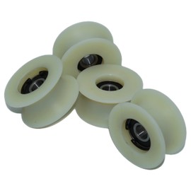 Smart Machines 4 x 60mm Diameter Nylon Pulleys Various Groove Sizes Made in EU (25mm Groove) for Sliding Door Sander and Guide Mechanism Grinder