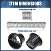 INFINAUTO Air Intake Duct Front Bumper Car Round Brake Air